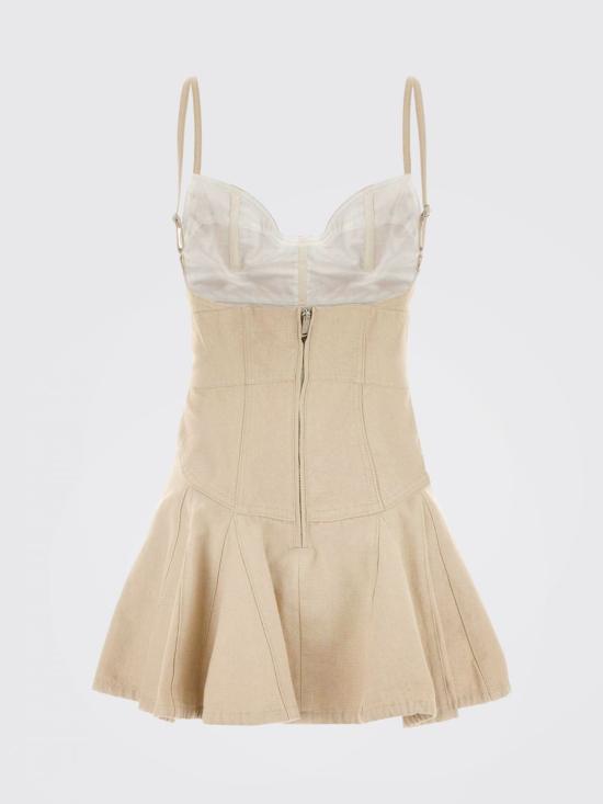 26SS 디스퀘어드2 숏 원피스 S75CV0978D30026 111 Beige - DSQUARED2