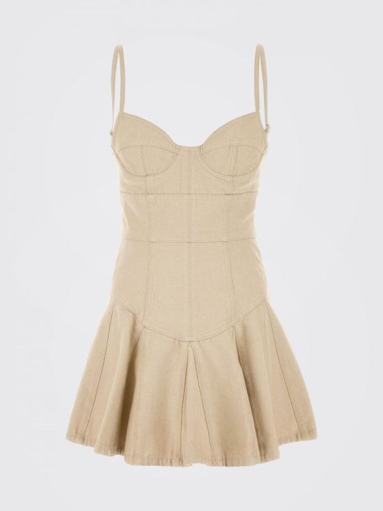 26SS 디스퀘어드2 숏 원피스 S75CV0978D30026 111 Beige - DSQUARED2