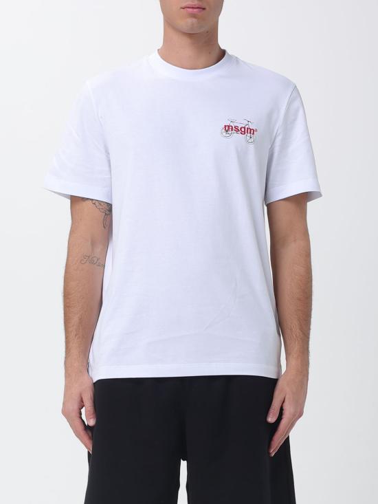 26SS 엠에스지엠 반팔 티셔츠 4040MM118D267002 01 White