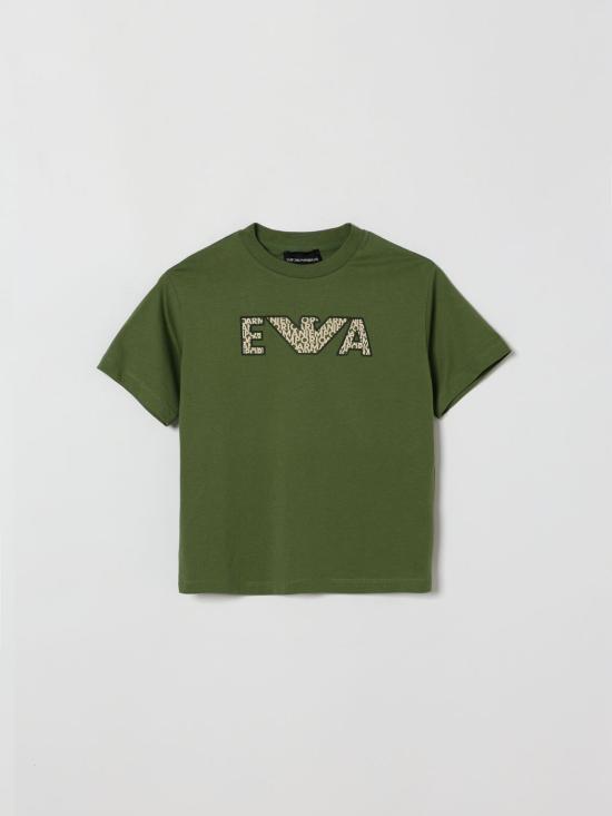 26SS [키즈] 엠포리오 아르마니 티셔츠 EB000948AF14503 U7173 Green