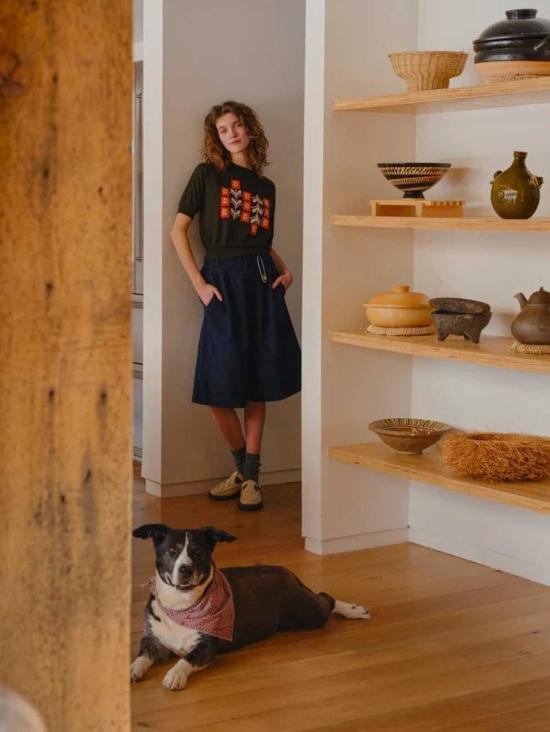  디겐 데님 숏팬츠 데겐 데님 우븐 반바지 - DEGEN