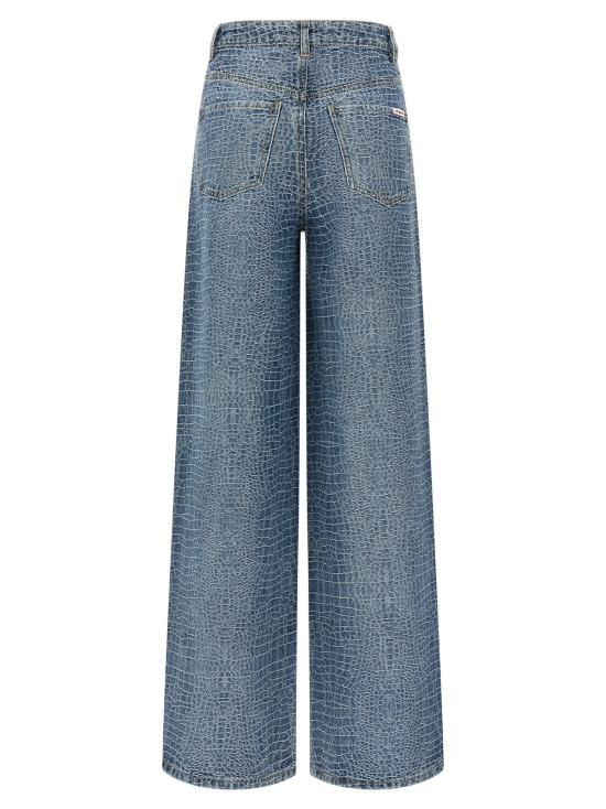  셀프 포트레이트 데님 팬츠 라인스톤 크록 효과 청바지 멀티컬러 - SELF PORTRAIT