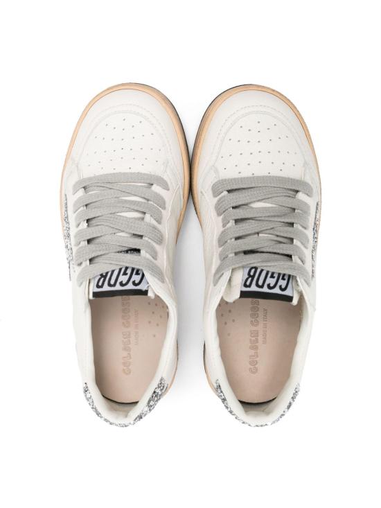  [키즈] 골든구스 스니커즈 골든 구스 볼스타 나파 가죽 글리터 스니커즈 (어린이용) - GOLDEN GOOSE