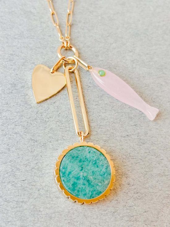  탯치 목걸이/팬던트 Thatch Odeon Amazonite Drop Charm - THATCH