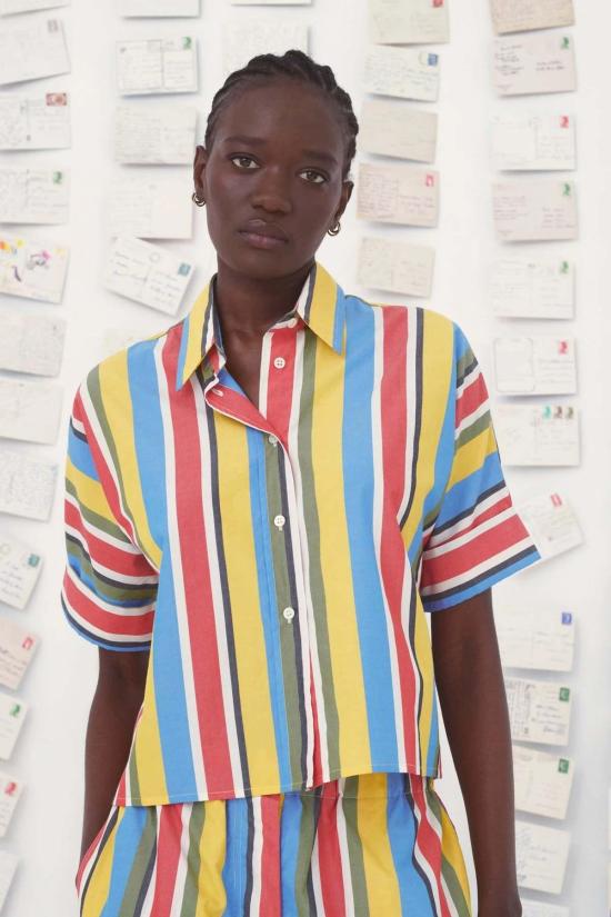  미이 컬렉션 셔츠 Mii 컬렉션 알바 탑 멀티