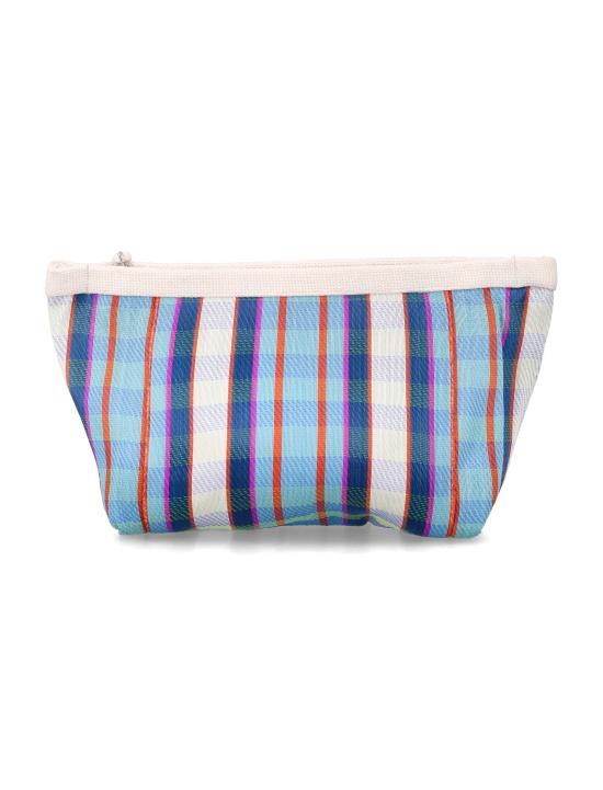 26SS 이자벨마랑 포든 스트라이프 파우치 백 PO0001FA A1X17M TUCK TUCK TURQUOISE CHALK DOM - ISABEL MARANT