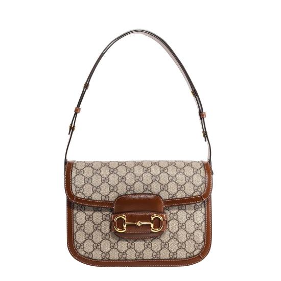 26SS 구찌 홀스빗 1955 숄더백 602204 92TCG 8563 BROWN DOM - GUCCI