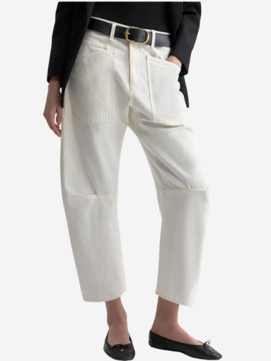  닐리로탄 데님 팬츠 닐리 로탄 숀 진 크림 - NILI LOTAN