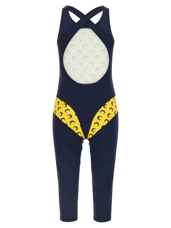  마린세르 바디수트 티셔츠 마린 세르 애슬레저 캣수트 점프수트 블루 - MARINE SERRE