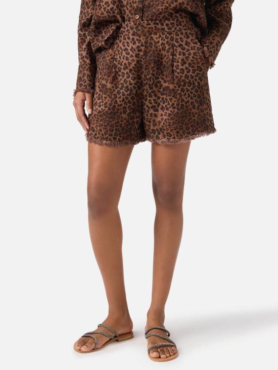 26SS 세인트바쓰 숏팬츠 리노 판타지아 레오파르다타 마로네 반바지