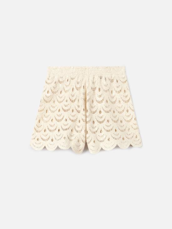 26SS 세인트바쓰 숏팬츠 코바늘뜨기 반바지 (청록색 스팽글 장식) - MC2 SAINT BARTH