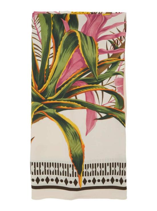  블루마린 머플러/스카프 프린트 풀라드 스카프