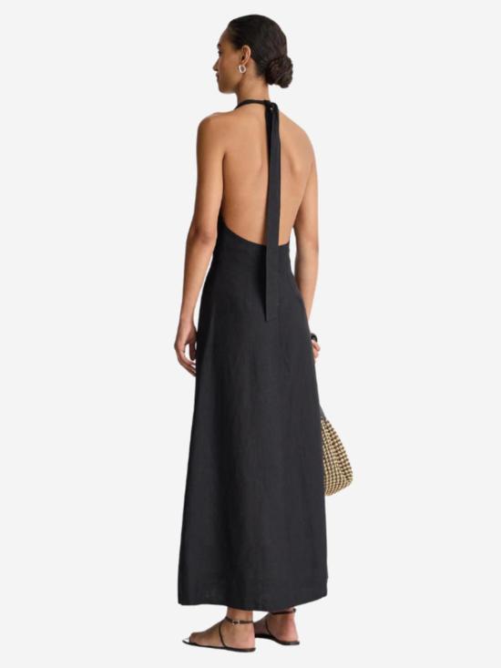  어피스 어파트 롱 원피스 Apiece Apart Salome 홀터 맥시 드레스 블랙 - APIECE APART
