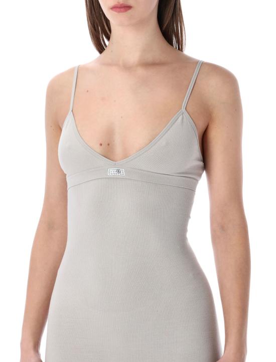  MM6 메종마르지엘라 라운지 웨어 Mm6 메종 마르지엘라 심리스 슬립 드레스 라이트 그레이 - MM6 MAISON MARGIELA