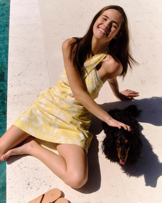  카르톨리나 숏 원피스 모란 드레스 - CARTOLINA