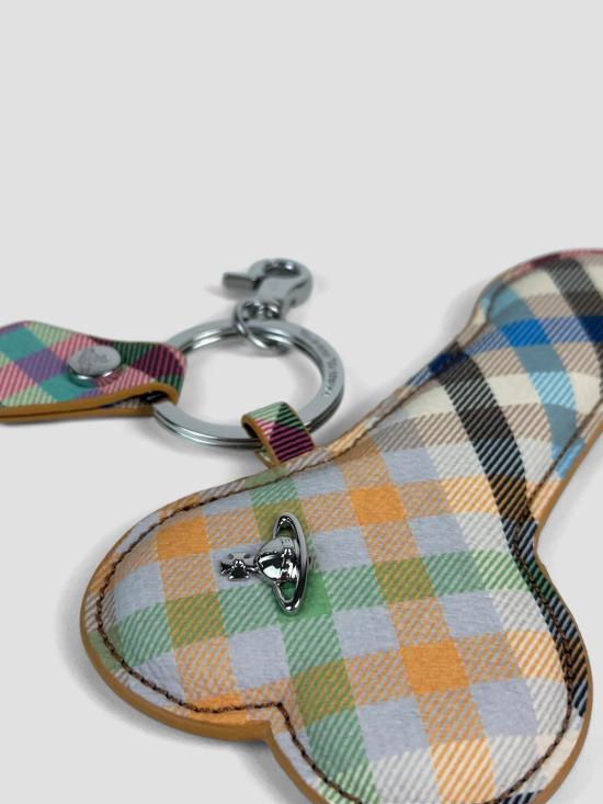 26SS 비비안웨스트우드 멀티컬러 페니스 키링 82030119US001S O315 HEATHER PLAID - VIVIENNE WESTWOOD