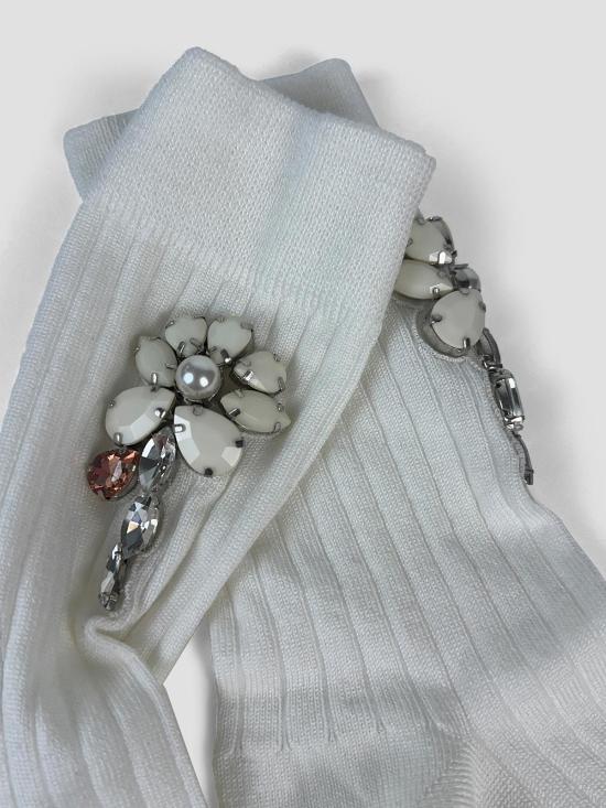 26SS 시몬로샤 양말 SOCK68B0647 IVR OP CRL IVORY OPAQ CRL - SIMONE ROCHA