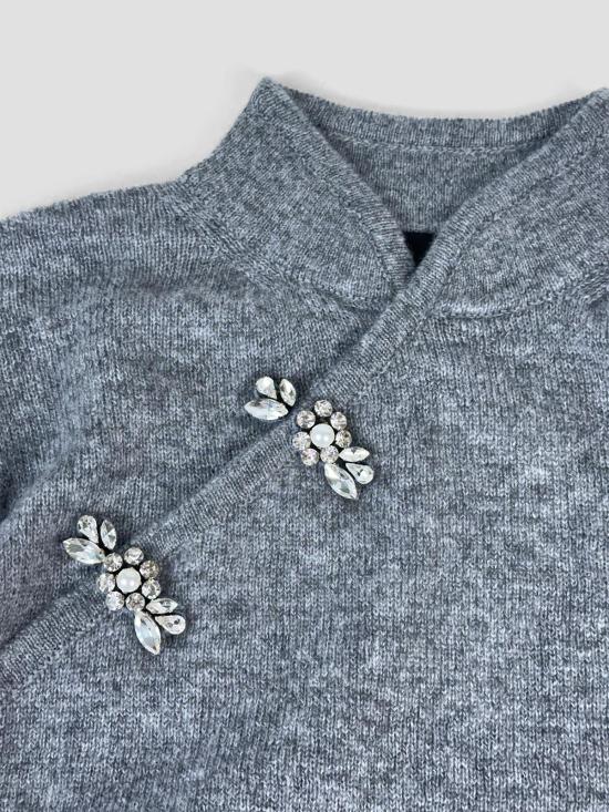 26SS 시몬로샤 후드 티셔츠 COMK4B0667 GRY PRL CLR - SIMONE ROCHA