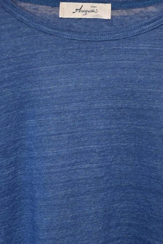  이치 앤티퀴트 스웨터 Ichi Antiquites 니트 리넨 풀오버 블루 - ICHI ANTIQUITES