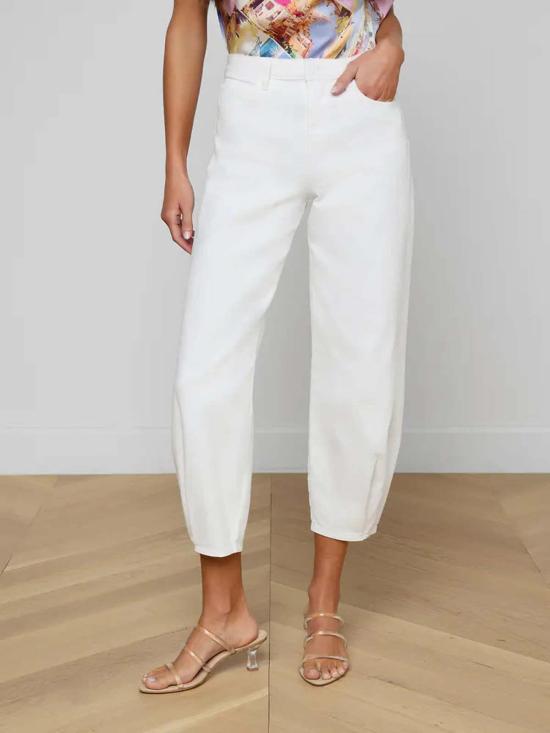  라장스 데님 팬츠 크리스타 테이퍼드 레그 진 - L'AGENCE