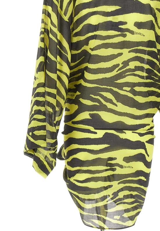 26SS 디 아티코 숏 원피스 260WCA00404 CCC134PR166 Black yellow - THE ATTICO