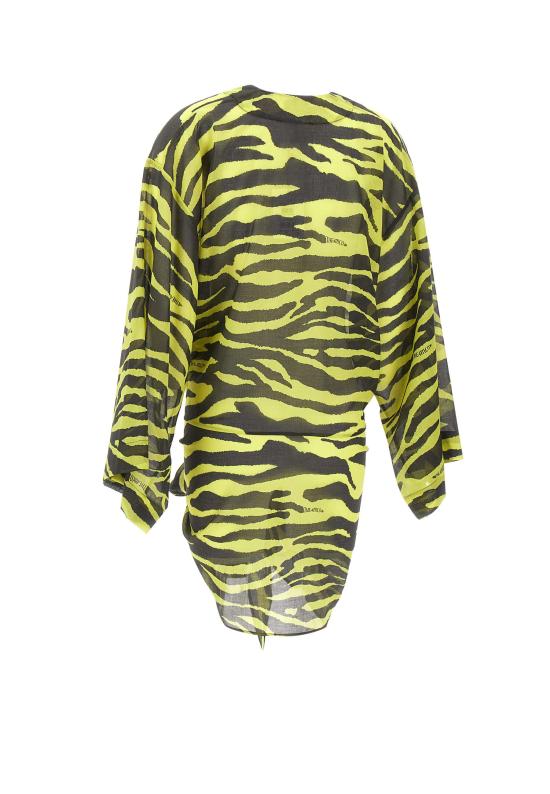 26SS 디 아티코 숏 원피스 260WCA00404 CCC134PR166 Black yellow - THE ATTICO