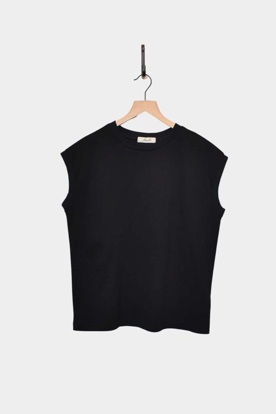  이치 앤티퀴트 스웨터 이치 앤티퀴츠 민소매 코튼 니트 풀오버 블랙