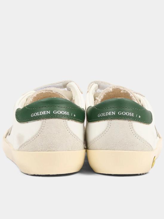  [키즈] 골든구스 스니커즈 골든 구스 키즈 올드 스쿨 가죽/스웨이드 스니커즈 - GOLDEN GOOSE