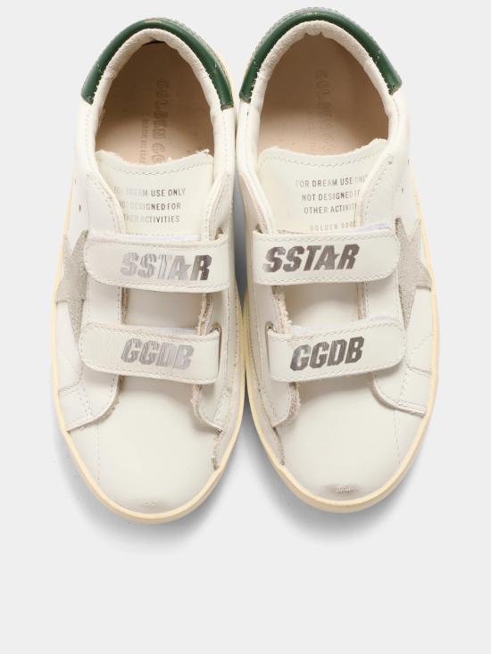  [키즈] 골든구스 스니커즈 골든 구스 키즈 올드 스쿨 가죽/스웨이드 스니커즈 - GOLDEN GOOSE