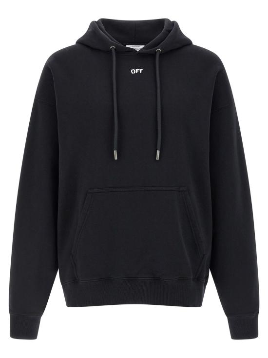  오프화이트 후드 티셔츠 3D 스프레이 애로우 스케이트 후드티 블랙