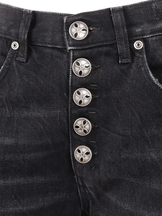  돈답 데님 팬츠 Dondup Jacklyn Bot Gioie 팬츠 진 블랙 - DONDUP