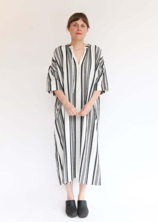  이치 앤티퀴트 롱 원피스 이치 앤티키츠 자카드 스트라이프 드레스 - ICHI ANTIQUITES