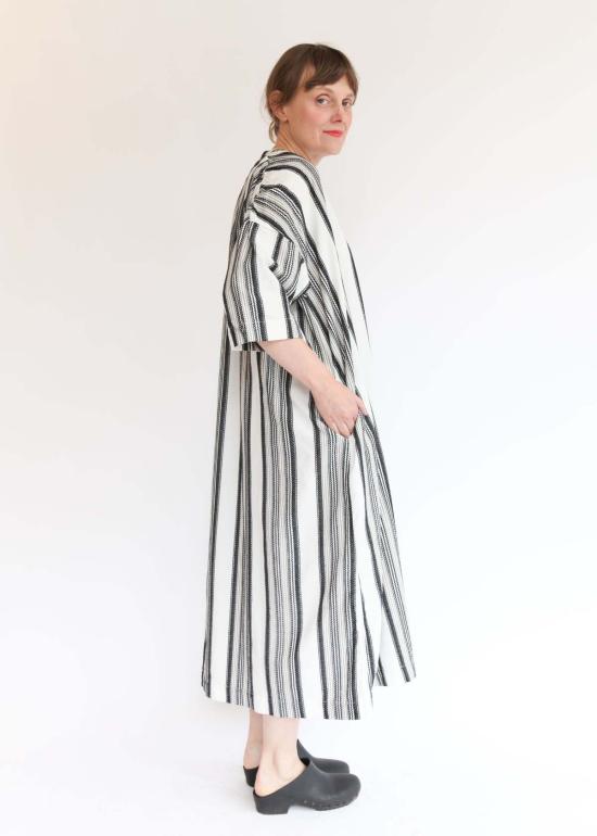  이치 앤티퀴트 롱 원피스 이치 앤티키츠 자카드 스트라이프 드레스 - ICHI ANTIQUITES