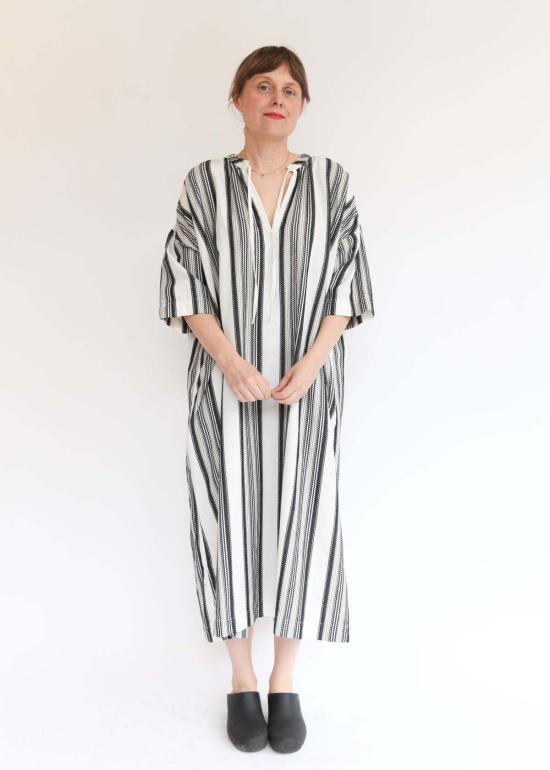  이치 앤티퀴트 롱 원피스 이치 앤티키츠 자카드 스트라이프 드레스 - ICHI ANTIQUITES