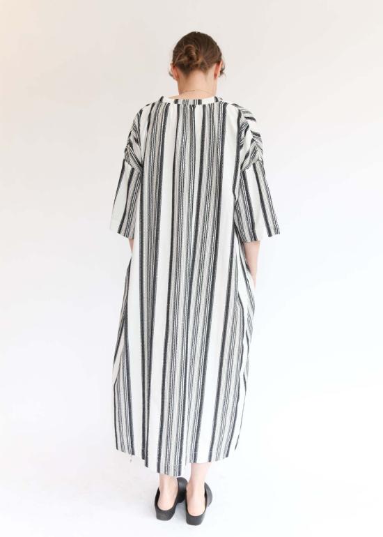  이치 앤티퀴트 롱 원피스 이치 앤티키츠 자카드 스트라이프 드레스 - ICHI ANTIQUITES
