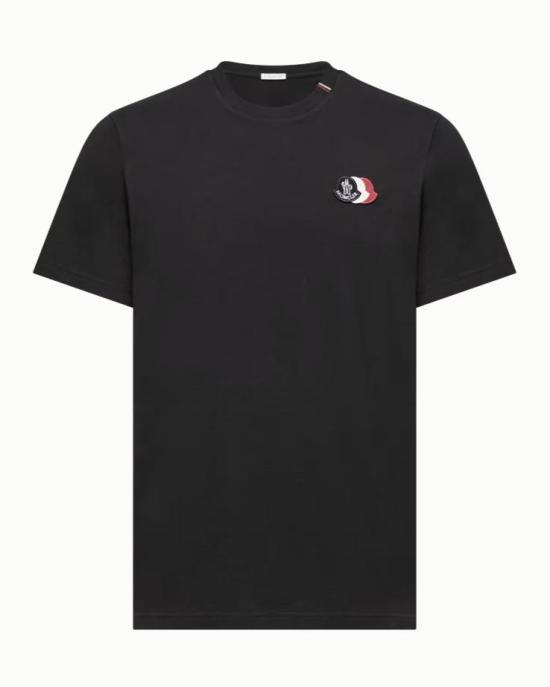 26FW 몽클레어 자수 트라이컬러 로고 코튼 티셔츠 L10918C0007489B8Q 999
