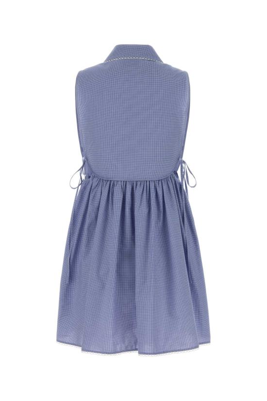 26SS 미우미우 숏 원피스 MF6203SOOO187G F0AZ1 Checked - MIU MIU