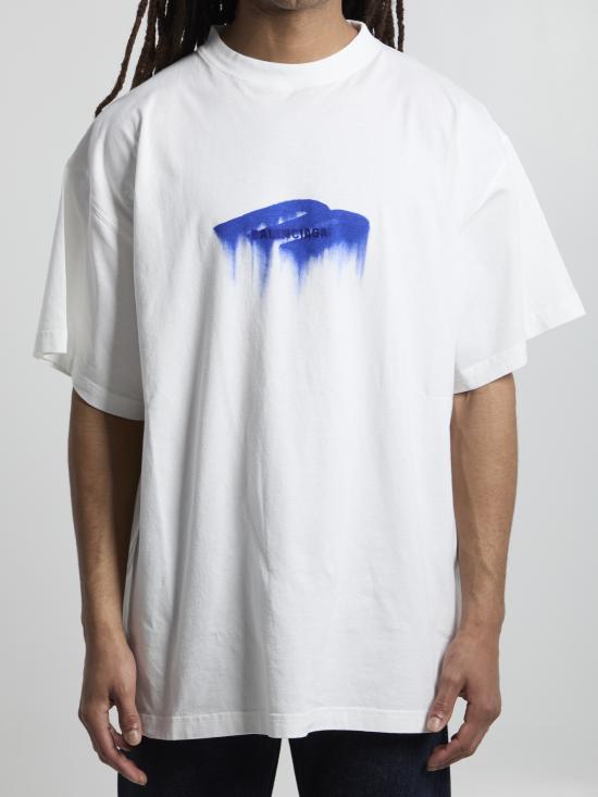 26SS 발렌시아가 반팔 티셔츠 850345 TUVJ8 9000 WHITE DOM