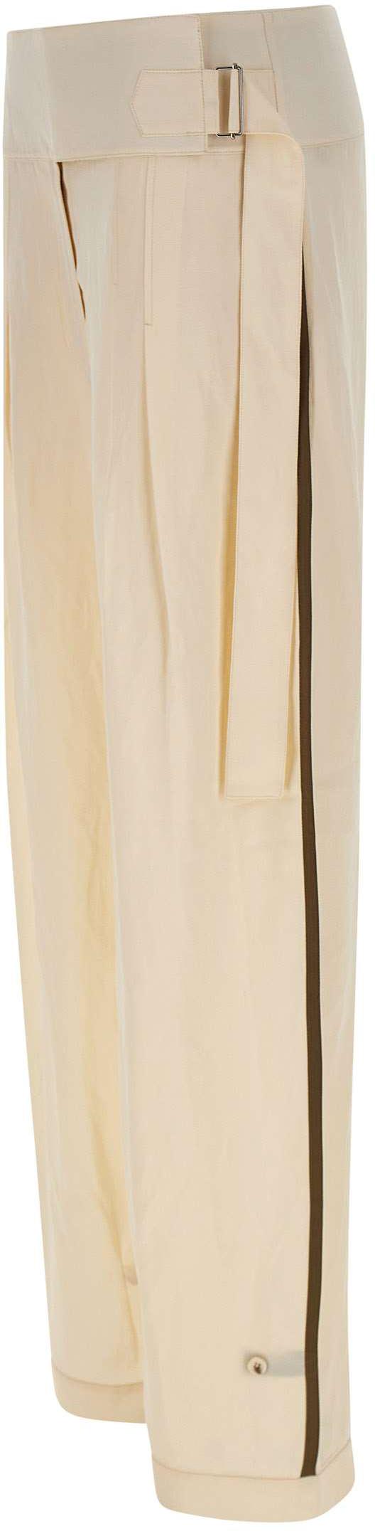 26SS 엔타이어 스튜디오 팔라초 팬츠 ESSS26PA012710073 WHITE - ENTIRE STUDIOS