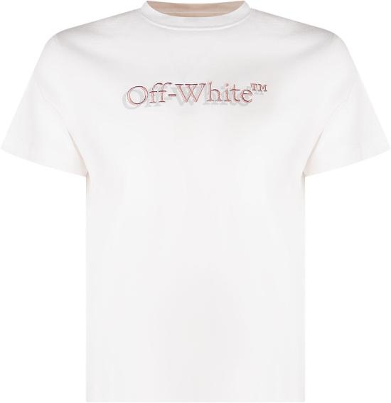 26SS [키즈] 오프화이트 티셔츠 44GAA001S26J001100 WHITE