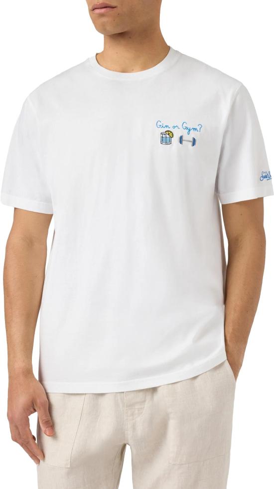 26SS 세인트바쓰 반팔 티셔츠 POT000104335L WHITE - MC2 SAINT BARTH