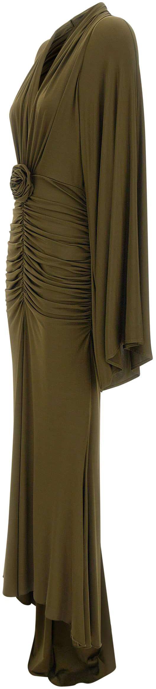 26SS 블루마린 롱 원피스 4A489AN0519 DONKERGREEN - BLUMARINE