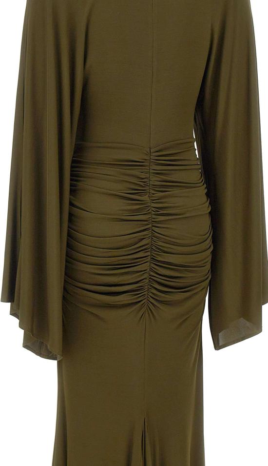 26SS 블루마린 롱 원피스 4A489AN0519 DONKERGREEN - BLUMARINE