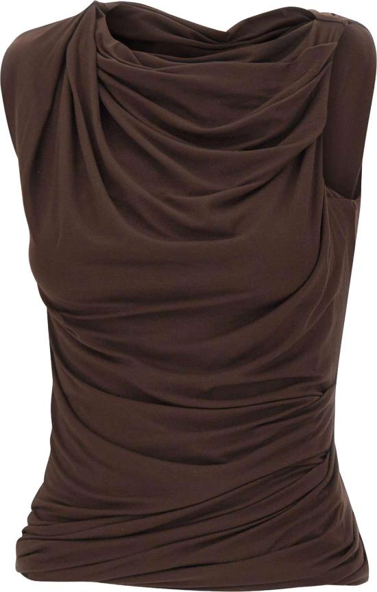 26SS 엔타이어 스튜디오 민소매 티셔츠 ESSS26TO01243C737 BROWN