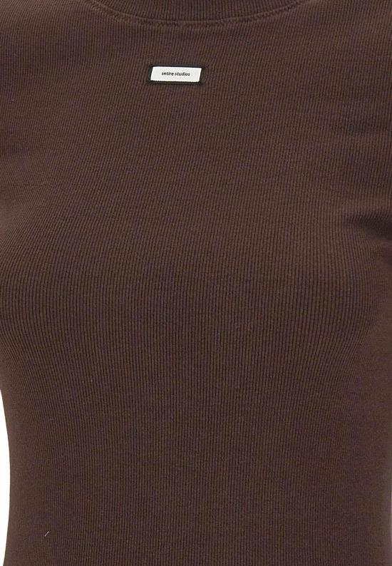 26SS 엔타이어 스튜디오 반팔 티셔츠 ESSS26TT018766239 BROWN - ENTIRE STUDIOS