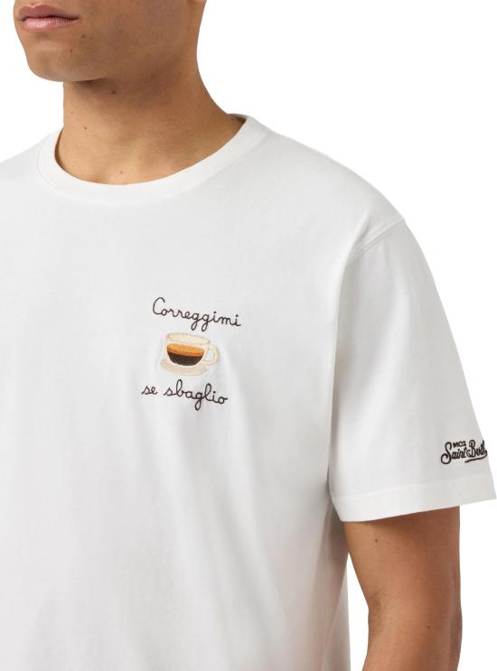 26SS 세인트바쓰 반팔 티셔츠 POT000104452L WHITE - MC2 SAINT BARTH