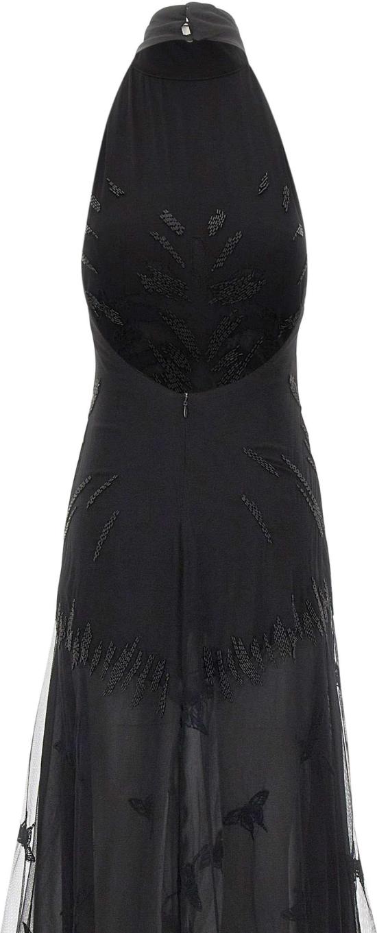 26SS 블루마린 롱 원피스 4A430AF0990 BLACK - BLUMARINE