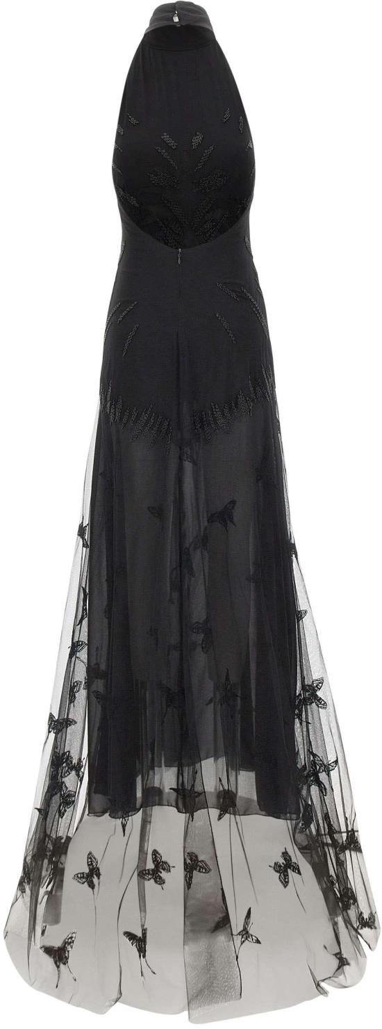 26SS 블루마린 롱 원피스 4A430AF0990 BLACK - BLUMARINE