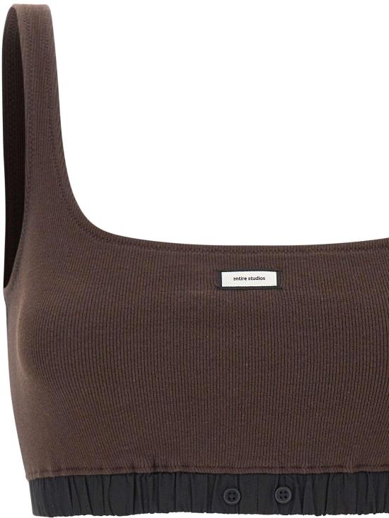 26SS 엔타이어 스튜디오 트레이닝 티셔츠 ESSS26BS018766239 BROWN - ENTIRE STUDIOS