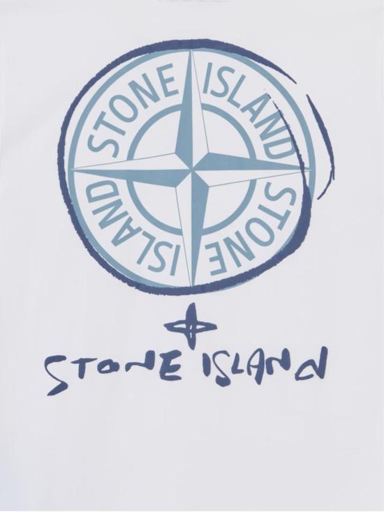 26SS [키즈] 스톤 아일랜드 티셔츠 L1S162100009S0379V0001 WHITE - STONE ISLAND